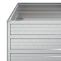 Blumenbeet aus silberverzinktem Stahl, 100 x 100 x 45 cm von , Töpfe und Pflanzgefäße - Ref: Foro24-316885, Preis: 41,37 €, R...