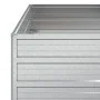 Blumenbeet aus silberverzinktem Stahl, 100 x 100 x 45 cm von , Töpfe und Pflanzgefäße - Ref: Foro24-316885, Preis: 44,75 €, R...