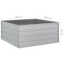 Blumenbeet aus silberverzinktem Stahl, 100 x 100 x 45 cm von , Töpfe und Pflanzgefäße - Ref: Foro24-316885, Preis: 41,37 €, R...
