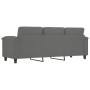 3-seater sofa in dark gray microfiber fabric 180 cm by , Sofas - Ref: Foro24-359569, Price: 324,03 €, Discount: %