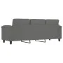 3-seater sofa in dark gray microfiber fabric 180 cm by , Sofas - Ref: Foro24-359569, Price: 320,07 €, Discount: %