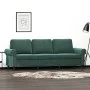Dark green velvet 3-seater sofa 180 cm by , Sofas - Ref: Foro24-359541, Price: 302,28 €, Discount: %