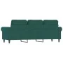 Dark green velvet 3-seater sofa 180 cm by , Sofas - Ref: Foro24-359541, Price: 302,28 €, Discount: %