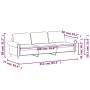 Dunkelgrünes 3-Sitzer-Sofa aus Samt, 180 cm von , Sofas - Ref: Foro24-359541, Preis: 307,90 €, Rabatt: %