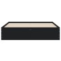 Cama con cajones madera de ingeniería negro 140x190 cm de , Camas y somieres - Ref: Foro24-3207302, Precio: 214,64 €, Descuen...
