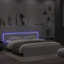 Estructura de cama cabecero y luces LED blanca 180x200 cm de , Camas y somieres - Ref: Foro24-3207588, Precio: 201,56 €, Desc...