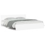 Estructura de cama cabecero y luces LED blanca 180x200 cm de , Camas y somieres - Ref: Foro24-3207588, Precio: 201,56 €, Desc...