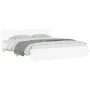 Bed frame with headboard and white LED lights 180x200 cm by , Beds and slatted bases - Ref: Foro24-3207588, Price: 197,00 €, ...