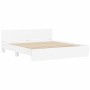 Bettgestell mit Kopfteil und weißen LED-Leuchten 180x200 cm von , Betten und Lattenroste - Ref: Foro24-3207588, Preis: 201,72...