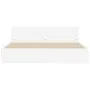 Bed frame with headboard and white LED lights 180x200 cm by , Beds and slatted bases - Ref: Foro24-3207588, Price: 197,00 €, ...