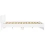 Bed frame with headboard and white LED lights 180x200 cm by , Beds and slatted bases - Ref: Foro24-3207588, Price: 197,00 €, ...