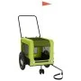 Haustier-Fahrradanhänger, Eisen-Oxford-Stoff, Grün, Schwarz von , Kinderwagen für Haustiere - Ref: Foro24-93948, Preis: 108,1...
