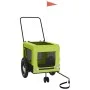 Haustier-Fahrradanhänger, Eisen-Oxford-Stoff, Grün, Schwarz von , Kinderwagen für Haustiere - Ref: Foro24-93948, Preis: 108,1...