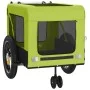 Remolque de bicicleta mascotas hierro tela Oxford verde negro de , Cochecitos para mascotas - Ref: Foro24-93948, Precio: 108,...