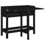 Planter with folding lid solid black pine wood by , Pots and planters - Ref: Foro24-825125, Price: 71,63 €, Discount: %