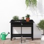 Jardinera con tapa plegable madera maciza de pino negro de , Maceteros y jardineras - Ref: Foro24-825125, Precio: 72,39 €, De...