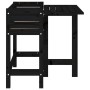 Jardinera con tapa plegable madera maciza de pino negro de , Maceteros y jardineras - Ref: Foro24-825125, Precio: 72,39 €, De...