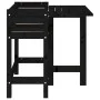Planter with folding lid solid black pine wood by , Pots and planters - Ref: Foro24-825125, Price: 71,63 €, Discount: %