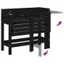 Planter with folding lid solid black pine wood by , Pots and planters - Ref: Foro24-825125, Price: 71,63 €, Discount: %
