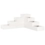 Planter 4 levels solid white pine wood 80.5x79x36 cm by , Pots and planters - Ref: Foro24-825318, Price: 88,25 €, Discount: %