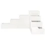 Planter 4 levels solid white pine wood 80.5x79x36 cm by , Pots and planters - Ref: Foro24-825318, Price: 86,59 €, Discount: %