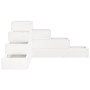 Planter 4 levels solid white pine wood 80.5x79x36 cm by , Pots and planters - Ref: Foro24-825318, Price: 88,25 €, Discount: %