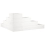 Planter 4 levels solid white pine wood 80.5x79x36 cm by , Pots and planters - Ref: Foro24-825318, Price: 88,25 €, Discount: %