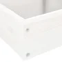 Pflanzgefäß auf 4 Ebenen, massives weißes Kiefernholz, 80,5 x 79 x 36 cm von , Töpfe und Pflanzgefäße - Ref: Foro24-825318, P...