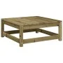 Garden stool with impregnated pine wood cushion by , Modular outdoor sofas - Ref: Foro24-838100, Price: 66,05 €, Discount: %