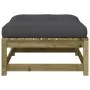 Garden stool with impregnated pine wood cushion by , Modular outdoor sofas - Ref: Foro24-838100, Price: 66,05 €, Discount: %