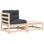 Pferde-Gartensofa mit Kissen und Fußstütze von , Modulare Sofas für den Außenbereich - Ref: Foro24-838109, Preis: 116,68 €, R...