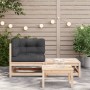 Pferde-Gartensofa mit Kissen und Fußstütze von , Modulare Sofas für den Außenbereich - Ref: Foro24-838109, Preis: 116,68 €, R...