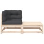 Pferde-Gartensofa mit Kissen und Fußstütze von , Modulare Sofas für den Außenbereich - Ref: Foro24-838109, Preis: 116,68 €, R...