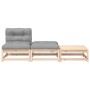 Gartensofa ohne Armlehnen mit Kissen und Fußstütze von , Modulare Sofas für den Außenbereich - Ref: Foro24-838142, Preis: 141...