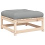 Gartensofa ohne Armlehnen mit Kissen und Fußstütze von , Modulare Sofas für den Außenbereich - Ref: Foro24-838142, Preis: 141...