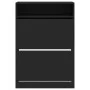 Shoe cabinet with 2 folding drawers black 80x34x116 cm by , Shoe racks and shoe organizers - Ref: Foro24-3214407, Price: 105,...