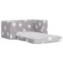 Hellgraues 2-Sitzer-Kindersofa aus weichem Plüsch mit Sternen von , Baby- und Kleinkindmöbel - Ref: Foro24-357034, Preis: 65,...