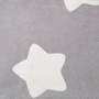 Sofá de niños de 2 plazas felpa suave gris claro con estrellas