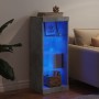 Concrete gray sideboard with LED lights 41x37x100 cm by , Sideboards - Ref: Foro24-836731, Price: 66,25 €, Discount: %