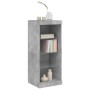 Concrete gray sideboard with LED lights 41x37x100 cm by , Sideboards - Ref: Foro24-836731, Price: 66,25 €, Discount: %