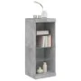 Concrete gray sideboard with LED lights 41x37x100 cm by , Sideboards - Ref: Foro24-836731, Price: 65,34 €, Discount: %