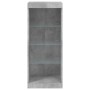 Concrete gray sideboard with LED lights 41x37x100 cm by , Sideboards - Ref: Foro24-836731, Price: 66,25 €, Discount: %