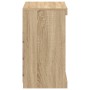 Sideboard with LED lights Sonoma oak 60.5x37x67 cm by , Sideboards - Ref: Foro24-836695, Price: 70,48 €, Discount: %