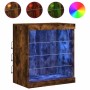 Sideboard mit LED-Leuchten, geräucherte Eiche, 60,5 x 37 x 67 cm von , Sideboards - Ref: Foro24-836697, Preis: 69,30 €, Rabat...