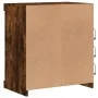 Sideboard with LED lights smoked oak 60.5x37x67 cm by , Sideboards - Ref: Foro24-836697, Price: 67,76 €, Discount: %
