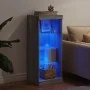 Aparador con luces LED gris Sonoma 41x37x100 cm de , Aparadores - Ref: Foro24-836733, Precio: 62,29 €, Descuento: %