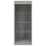 Aparador con luces LED gris Sonoma 41x37x100 cm de , Aparadores - Ref: Foro24-836733, Precio: 62,29 €, Descuento: %