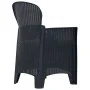 Garden chairs with cushions, 2 units, plastic with a rattan appearance. by vidaXL, Garden chairs - Ref: Foro24-45599, Price: ...
