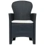 Garden chairs with cushions, 2 units, plastic with a rattan appearance. by vidaXL, Garden chairs - Ref: Foro24-45599, Price: ...