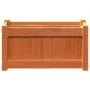 Outdoor planters 2 pcs solid wax brown pine wood by , Pots and planters - Ref: Foro24-837444, Price: 69,61 €, Discount: %